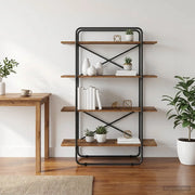 Libreria 4 livelli 100 x 35 x 140 cm PB Legno di quercia 8007790