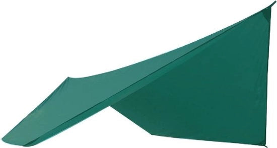 Tela di protezione per pavimento o tenda impermeabile - telo per lettini o ombrelloni protezione da pioggia - verde scuro XXL per spiaggia, picnic, escursioni, bivacco - con accessori