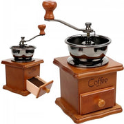 Molitore del caffè portatile - Design retro - Manuale - Houten molitore del caffè - Antico - Acciaio inossidabile