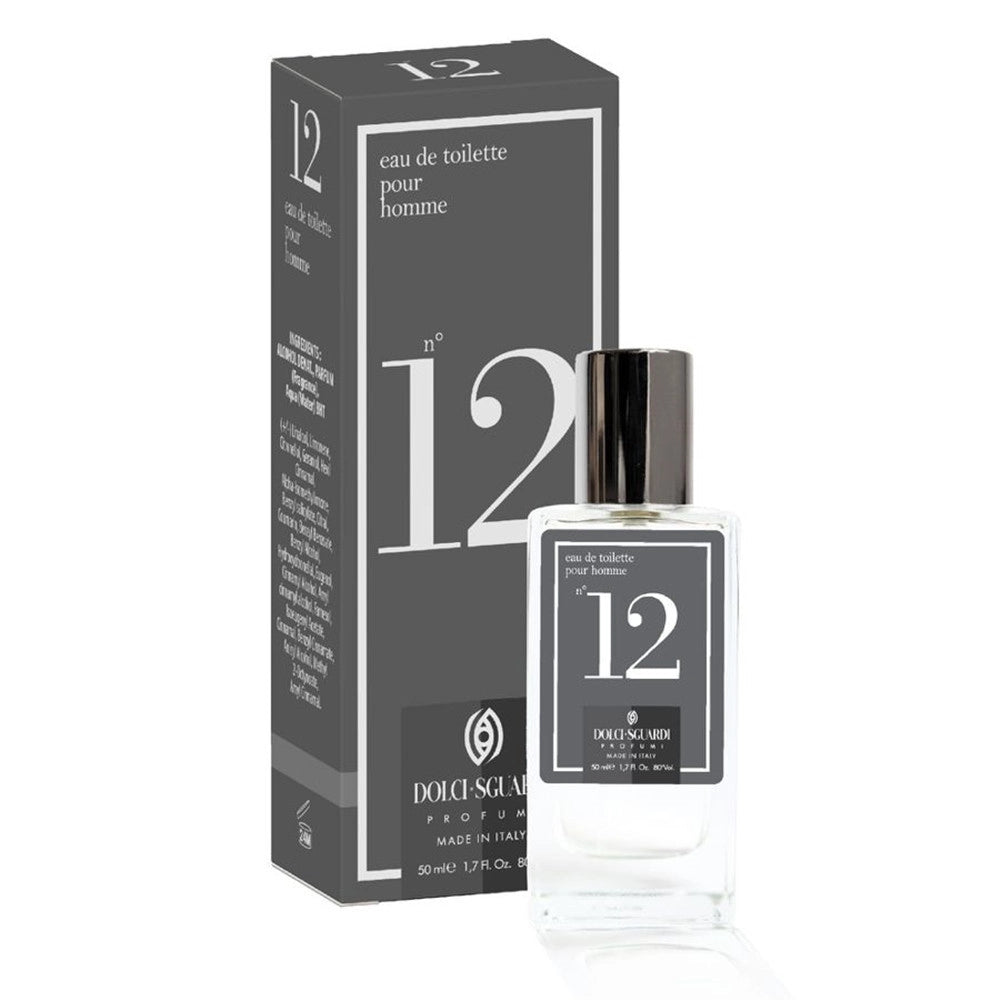 Trade Shop - Profumo Corpo Eau De Toilette Per Uomo N°12 Da 50 Ml Fragranza Fresca Minimalista 005656 -