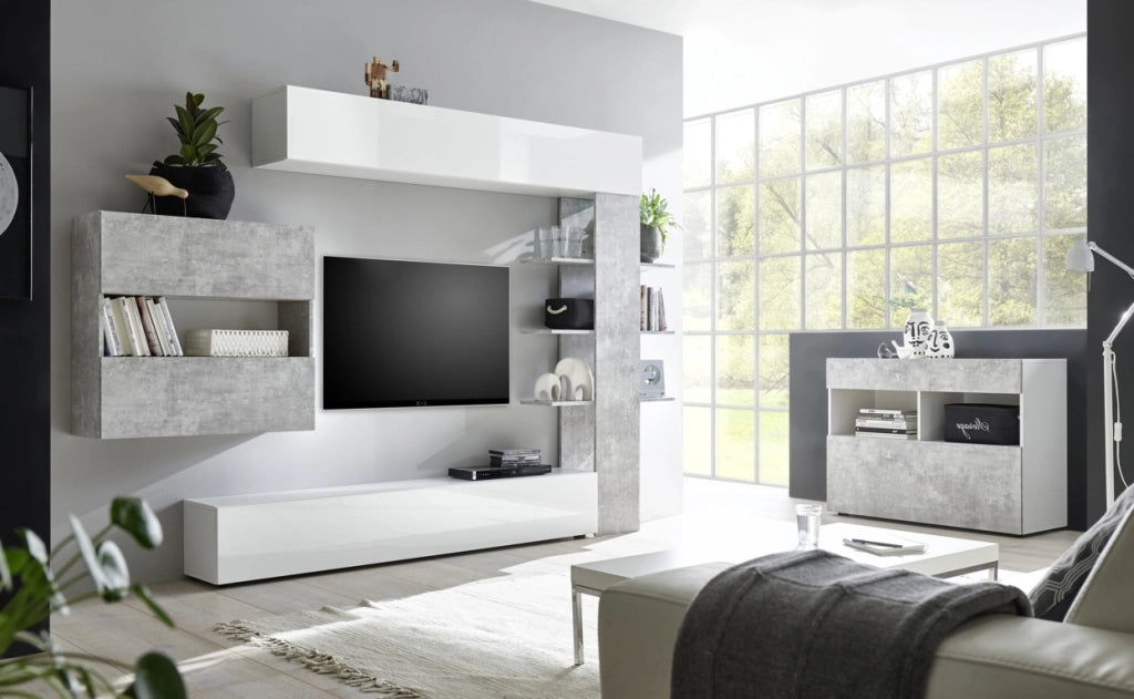 Composizione Living ANDY 1 cemento