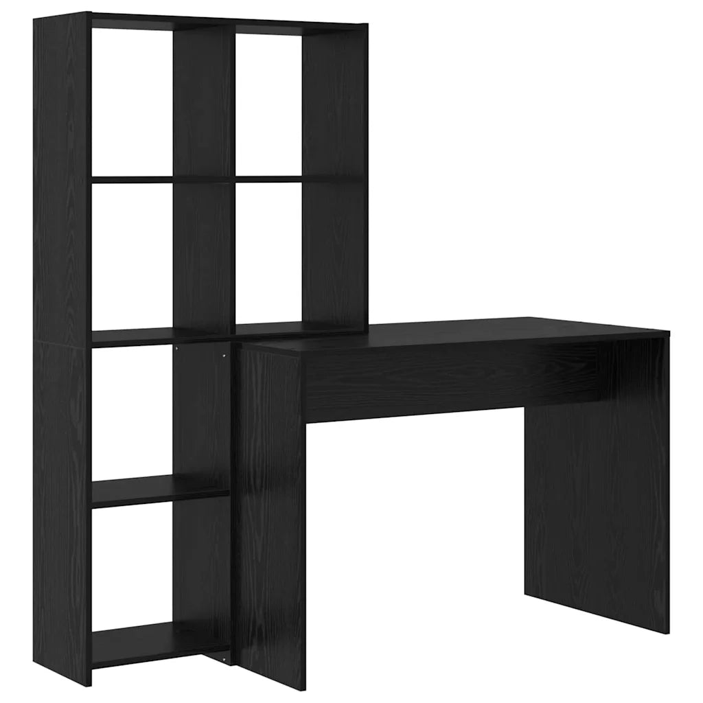 Scrivania Rovere Nero 138,5 x 55 x 143 cm Legno multistrato 3337250