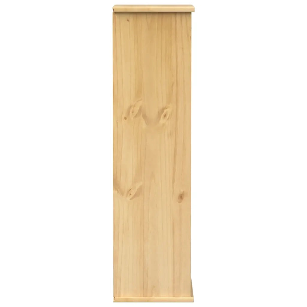 Mobile Porta CD Corona 40x30x110 cm in Legno Massello di Pino