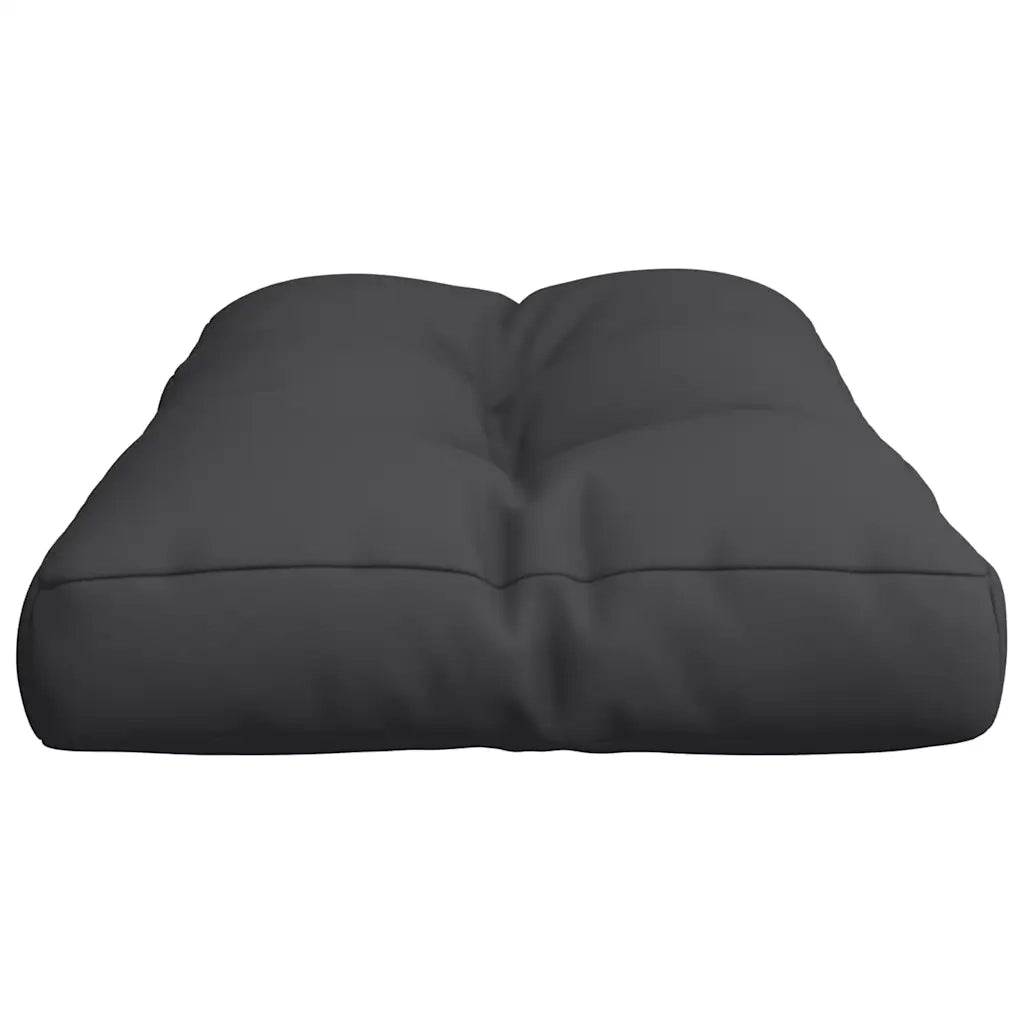 Cuscino per Pallet Nero 80x40x12 cm in Tessuto