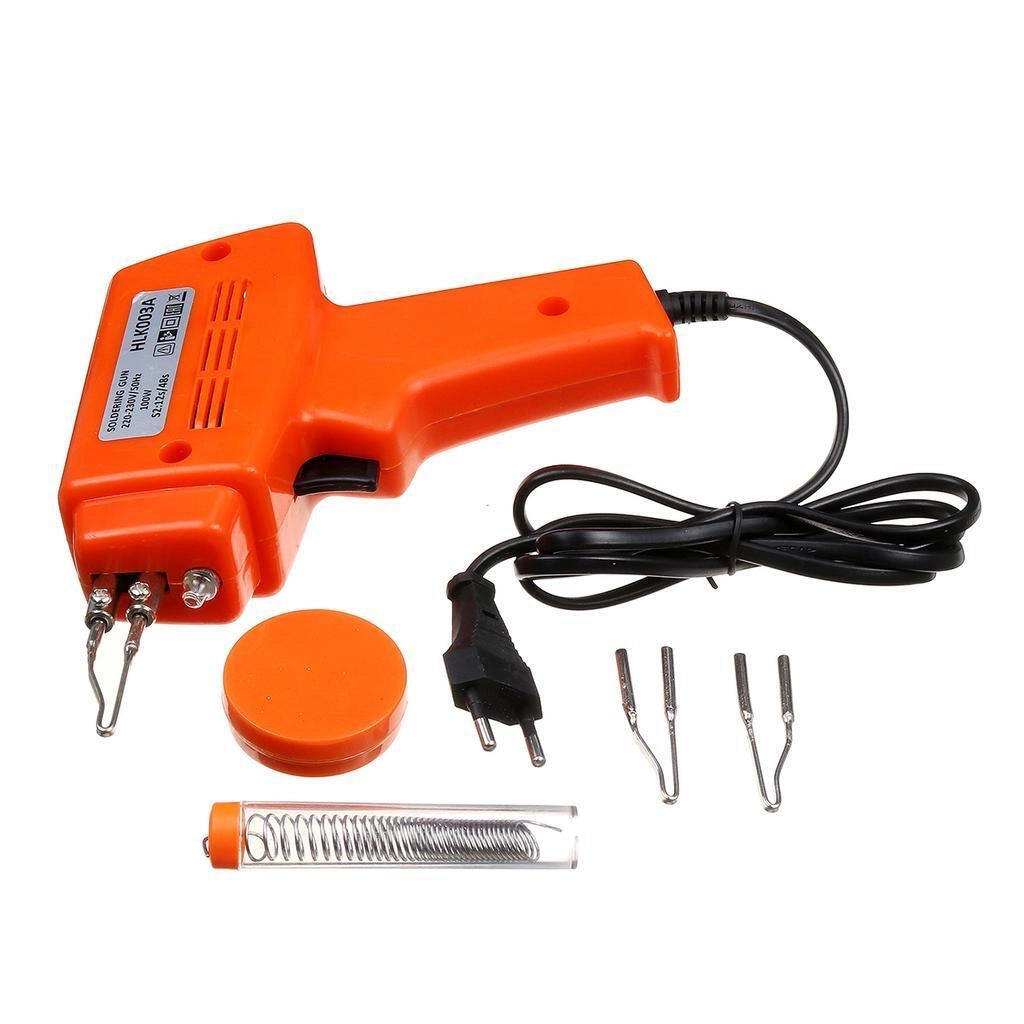 Saldatore istantaneo a stagno elettrico 100W + accessori HLK003A