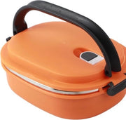 Contenitore termico quadrato per alimenti caldi - Bento box in acciaio inossidabile impermeabile - Contenitore termico bento per il conservazione di snack e pasti