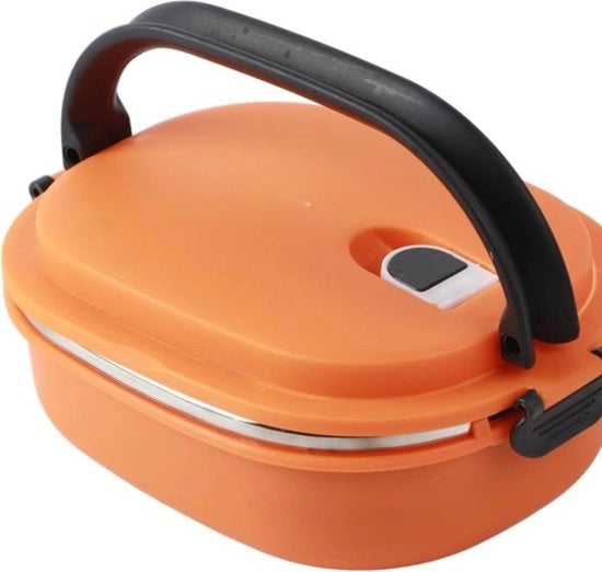 Contenitore termico quadrato per alimenti caldi - Bento box in acciaio inossidabile impermeabile - Contenitore termico bento per il conservazione di snack e pasti