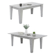 Sassetta, Tavolo Allungabile Allungabile, 220x88x78h cm Grigio Cemento