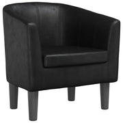Poltrona | Sedia Relax Cabriolet Nera in Similpelle