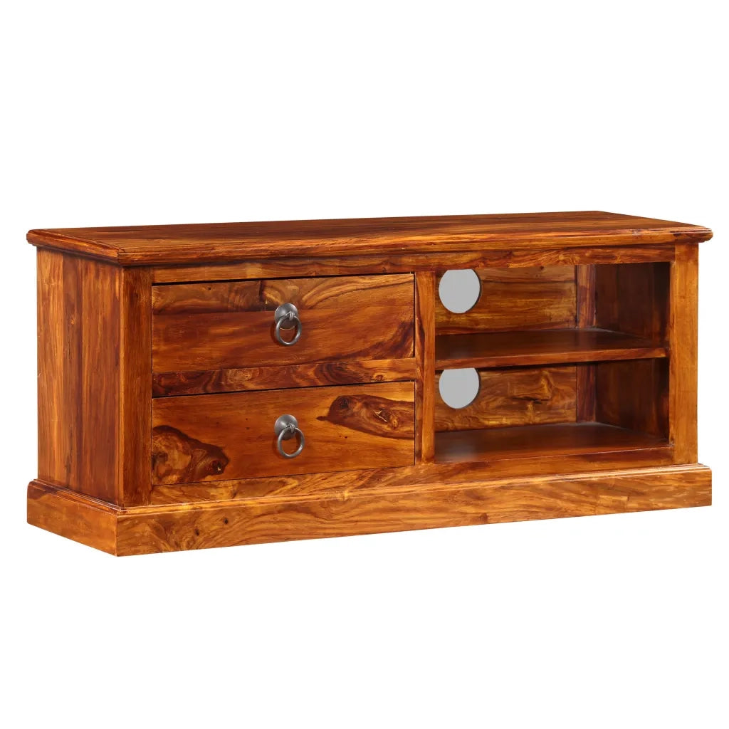 Mobile Porta TV in Legno Massello di Acacia 90x30x40 cm 245160