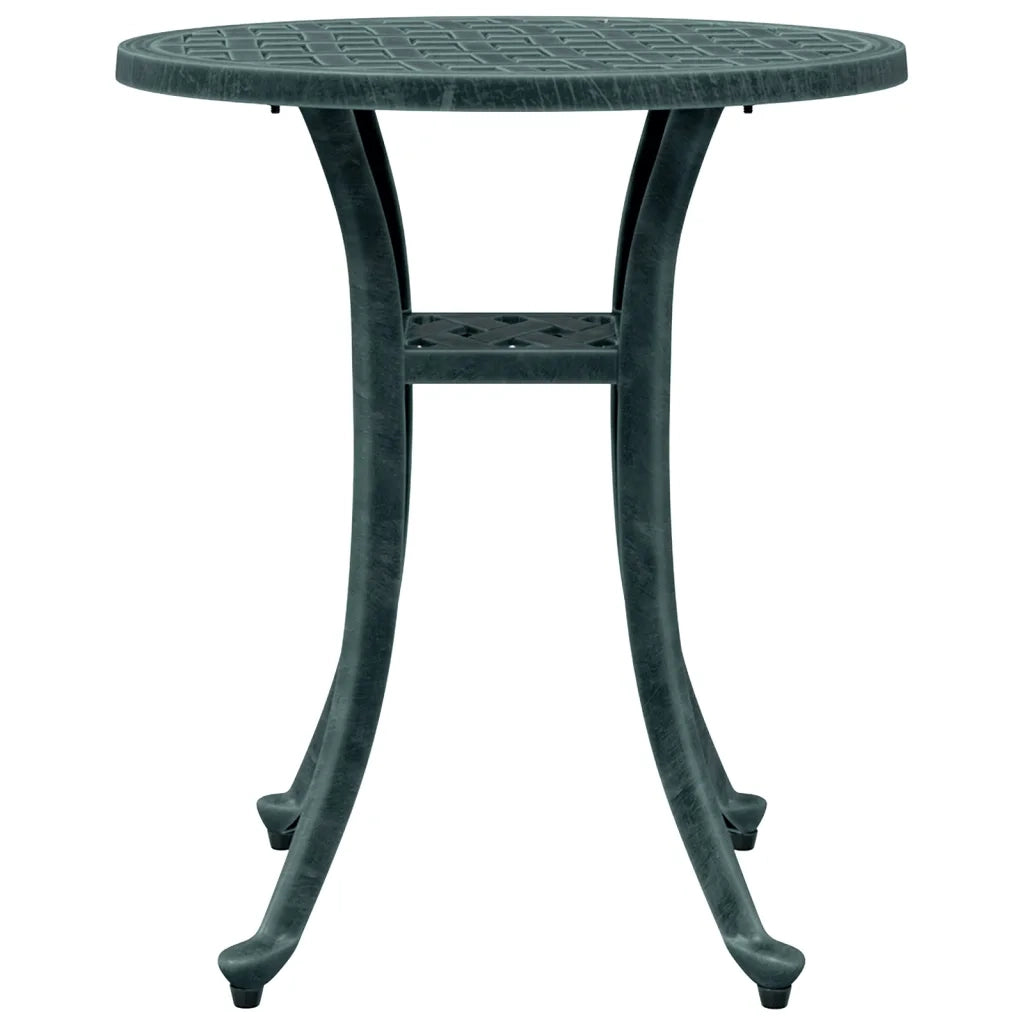 Tavolo da Giardino Verde Ø48x53 cm in Alluminio Pressofuso 4002826