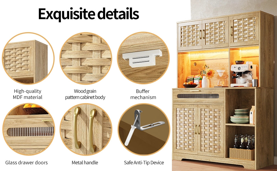Mobile Alto da Soggiorno con LED e Cassetto ¨C MINIMAL ¨C Bianco, MDF, 120x40x180