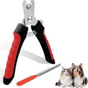 Set di tagliacoda per cani Plus | Tagliacoda professionale con lima unghie | Acciaio inossidabile | Tagliaunghie | Tagliacoda | Protezione di sicurezza | 2 pezzi