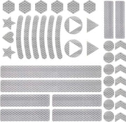 Strisce di sicurezza riflettenti - Nastro di riflessione per la circolazione - Etichetta riflettente per auto - Nastro di avviso - Strisce riflettenti - Per passeggini - carrelli - carriole - scooter - caschi - biciclette etc - Bicicletta riflettente
