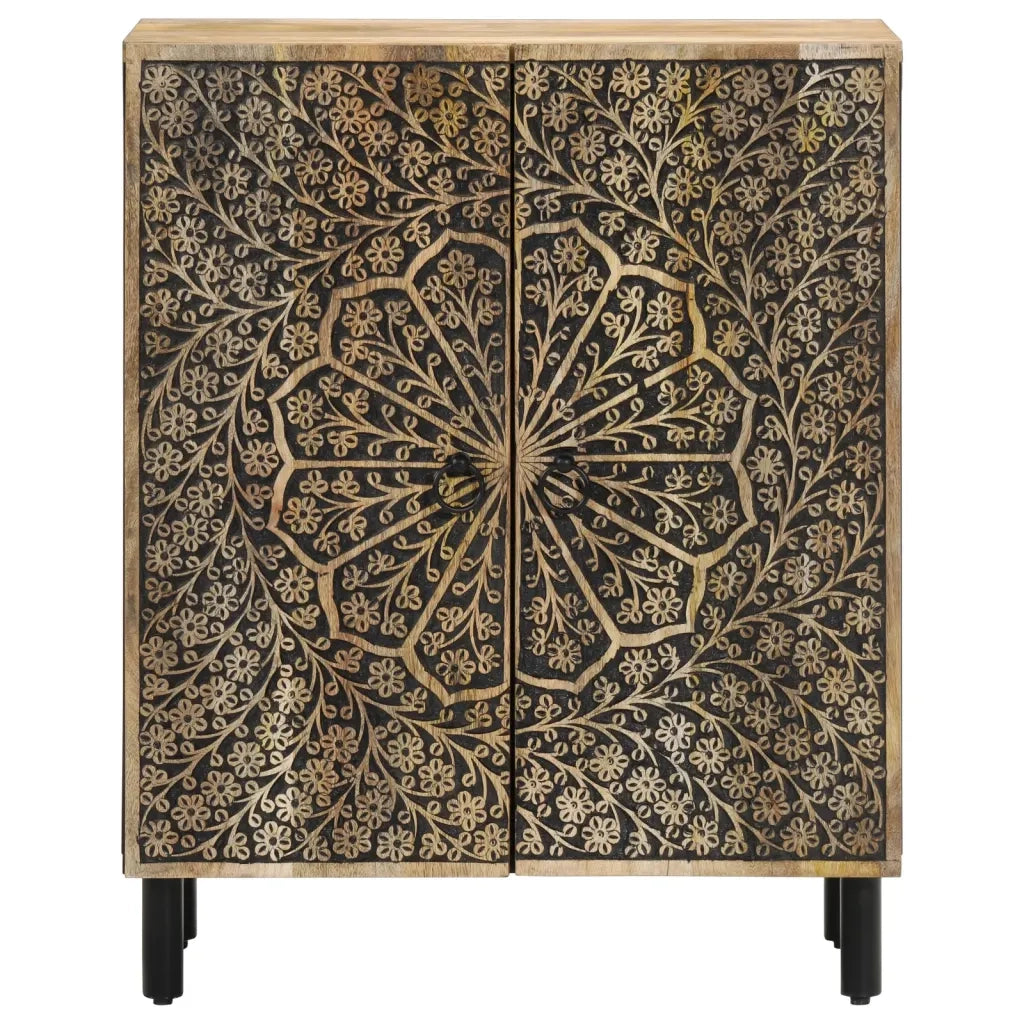 vidaXL Credenze 3 pz 60x33x75 cm in Legno Massello di Mango