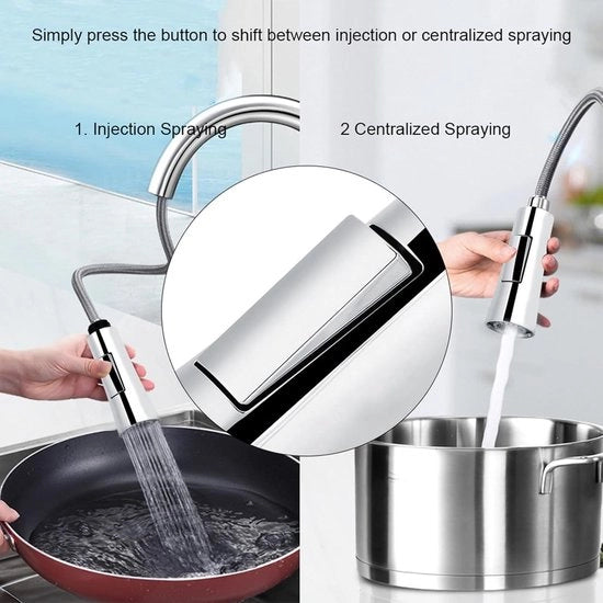 Spout Head for Kitchen Faucet with Galvanized Outlet - Durable and Replaceable Parts for Kitchen Faucet
