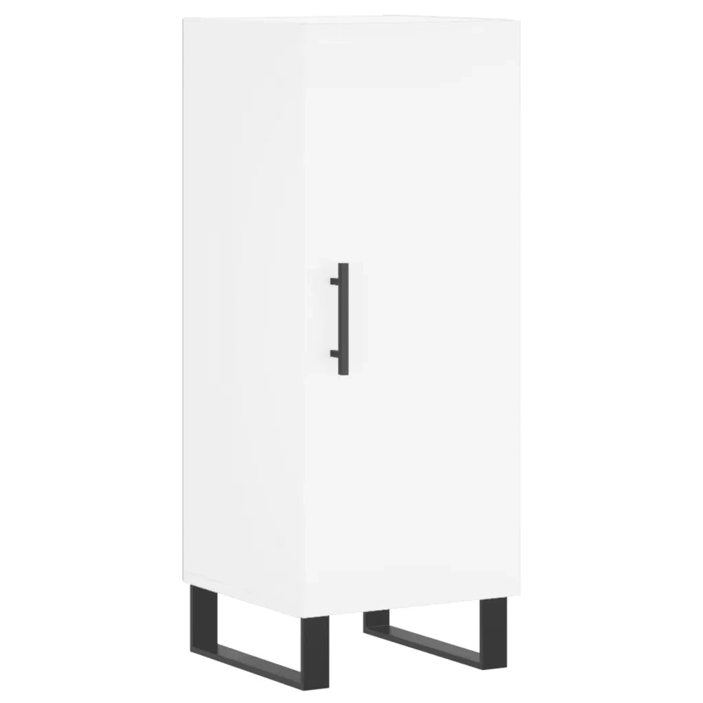 Credenza-Buffet-Armadio da cucina Bianca 34,5x34x90 cm in Legno Multistrato 526385