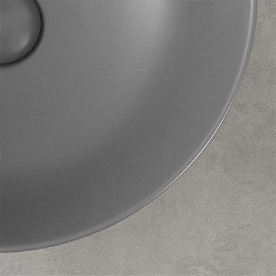 Mensolone bagno 140 cm grigio cemento per lavabo da appoggio Master
