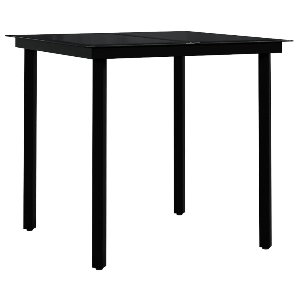 Set da Pranzo da Giardino 5 pz | Set Salotto da Giardino Marrone e Nero