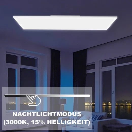 ZMH Lampada da soffitto plafoniera LED dimmerabile pannello lungo RGB per soggiorno cucina festa