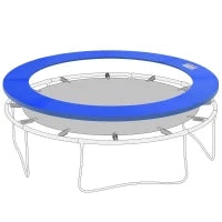 Bordo di protezione per trampolino, blu Ø305cm