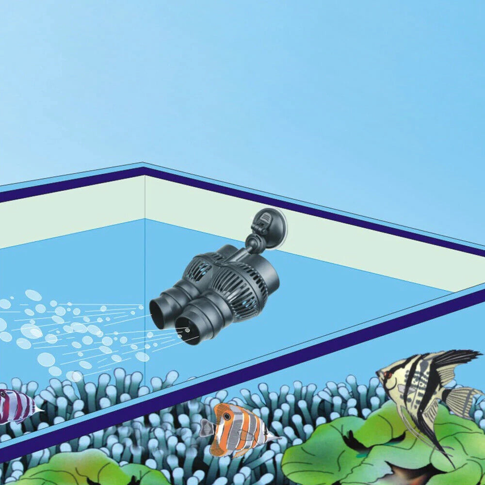 Pompa di circolazione Wavemaker con ventosa 6000 litri all'ora 12 watt pompa per acquario 16_0002379