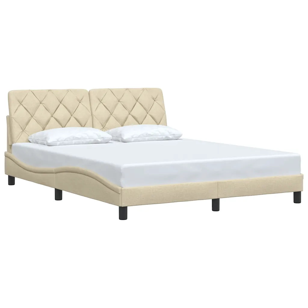 Giroletto senza Materasso Crema 160x200 cm in Tessuto 3310613