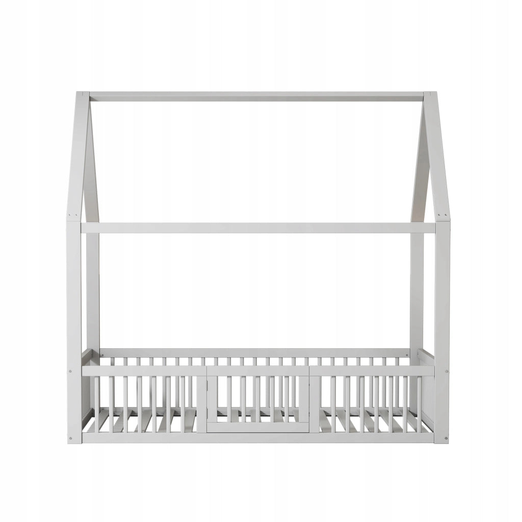 Letto in legno massello 140x200 bianco - Xylo