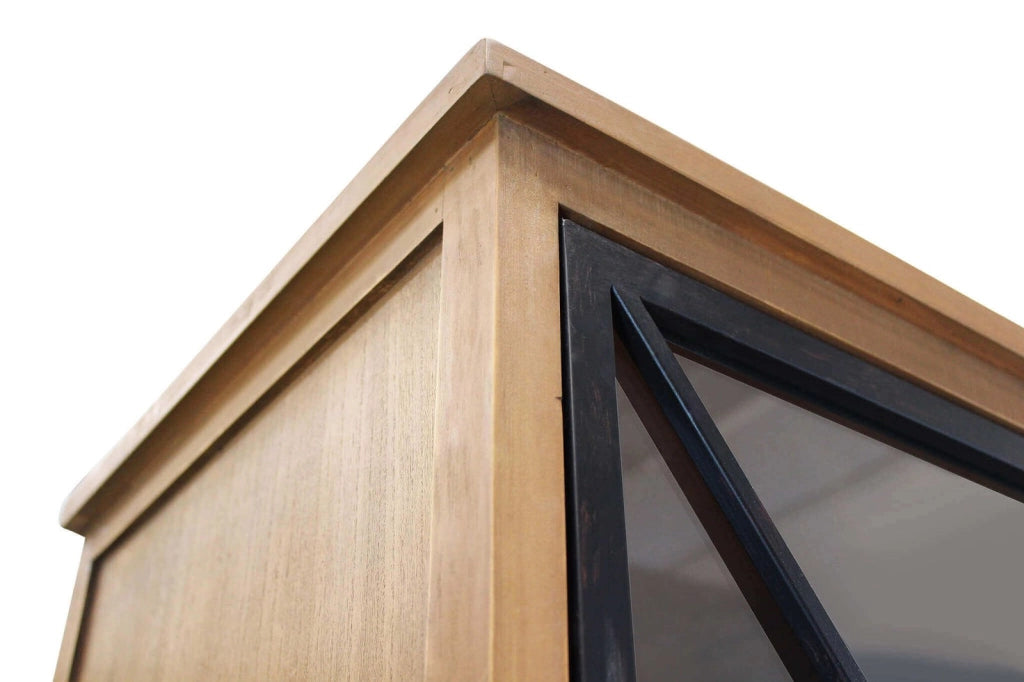 Vetrina industrial in Legno Metallo cm 53x46x183 5 - MONTGOMERY