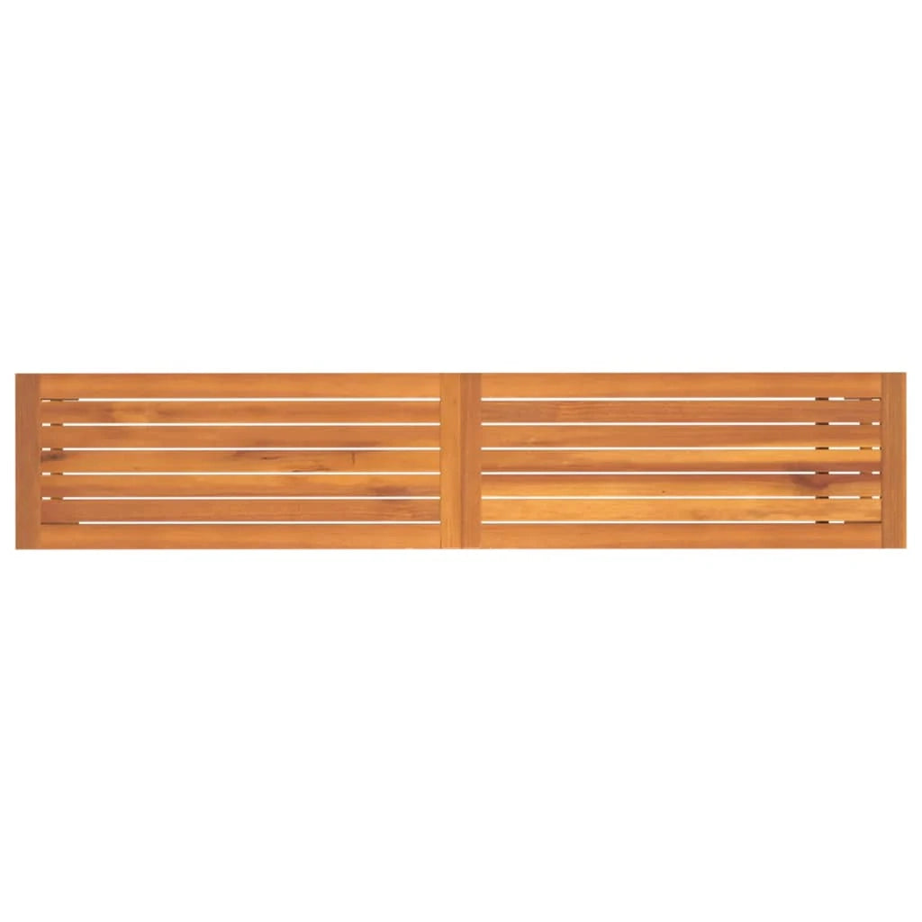 Panca da giardino mobili da esterno terrazza 180 x 35 x 45 cm legno massello di acacia 02_0011277