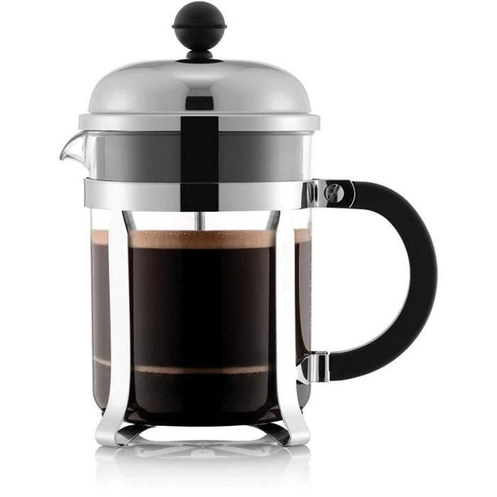 Chambord - Caffettiera per caffè in pistone Bodum, 4 tazze, 0,5 L, acciaio inossidabile