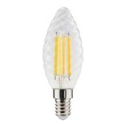 LAMPADA LED C.TORTIGLIONE ST35 serie Filament Trasp, E14, 6W,FA320°,4000K,220Vac,LM810,RA 80,35*97mm