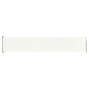 Tenda da sole laterale retrattile/schermo privacy per patio giardino terrazza balcone 117 x 600 cm crema 02_0007214