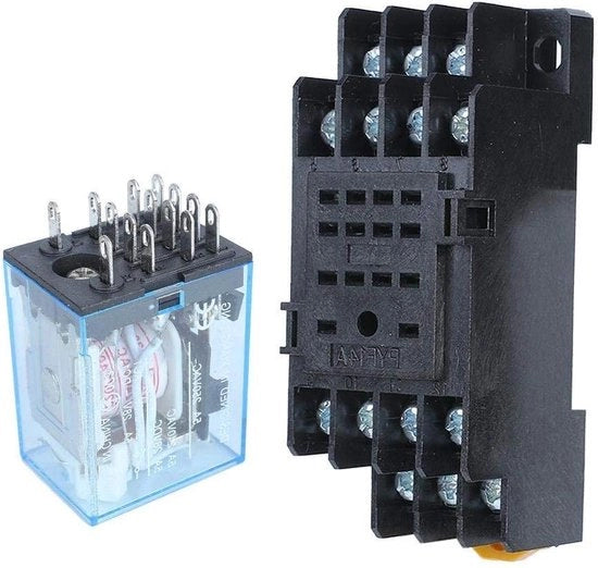 Relè d'uscita a pioggia elettromagnetica 14-pin normale aperta - Quattro contatti DIN-rail normale chiusa (220 V)