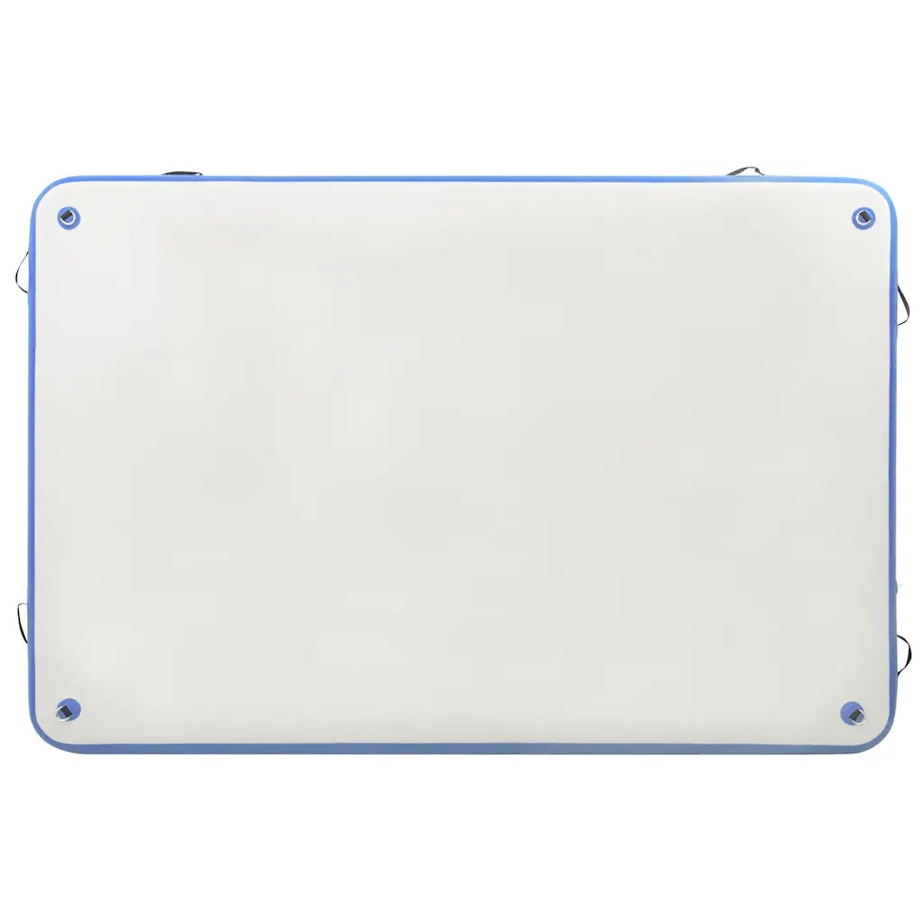 Tappeto Galleggiante Gonfiabile Blu e Bianco 300x200x15 cm 92723