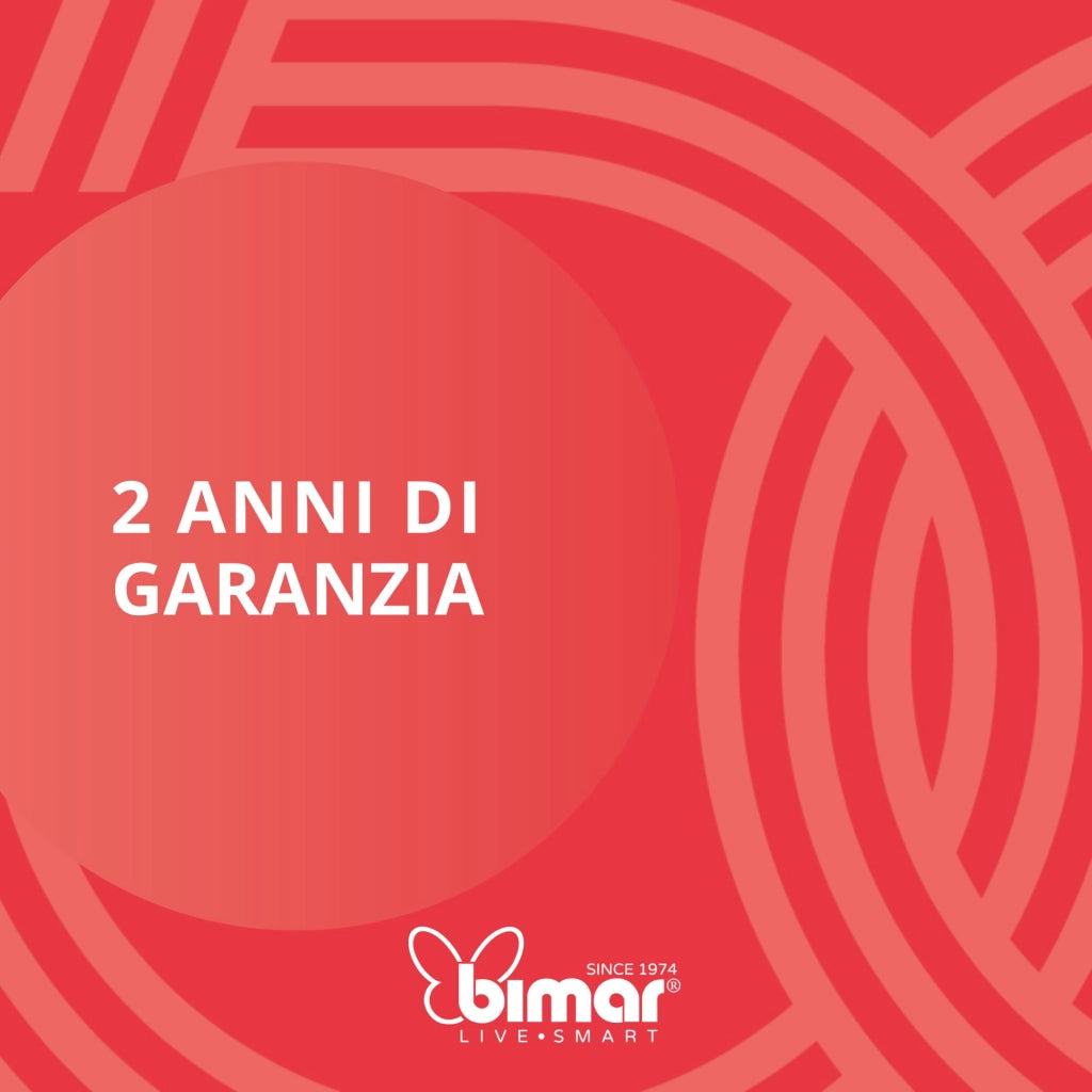 Bimar INB-VP433R Ventilatore a Piantana 40 cm con Base Tonda e 55W, 5 Pale ad Alta Efficienza, 3 Velocità, Oscillazione 90°, Altezza Regolabile 139cm