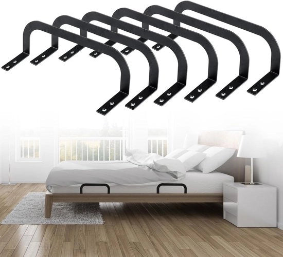 Set di 6 fermagli per materasso: fermagli anti-slip per pannelli di testata del letto in legno massello, tatami, letti a molle, letti a cassetti.