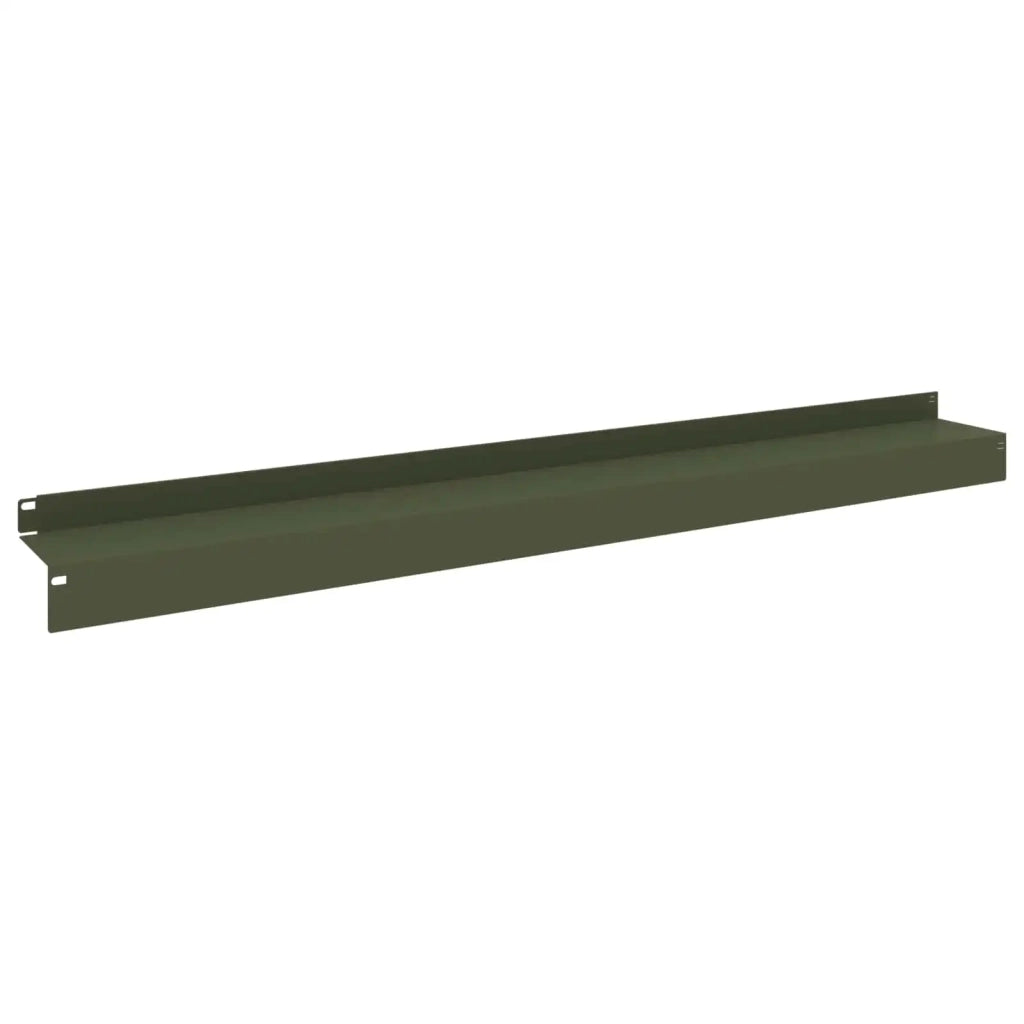 Bordura per Prato 10 pz 100 x 10 x 8 cm Acciaio Verde Oliva 8008877
