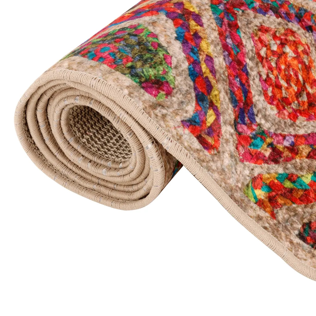 Tappeto Lavabile Multicolore 120x180 cm 136587