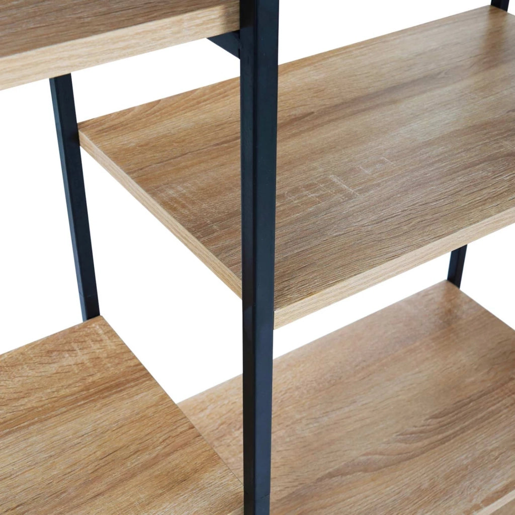IDMarket - DETROIT libreria trio di design industriale a 5 livelli 170 cm