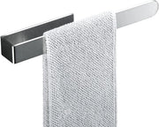 Sostegno per asciugamano senza perforazione - in acciaio inossidabile autofissante - 33 cm - colore argento