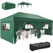 Pavillon 6x3 m ¨C zephmum ¨C Pop-up, con Finestre, Porta con Zip, UV Resistente, Grigio