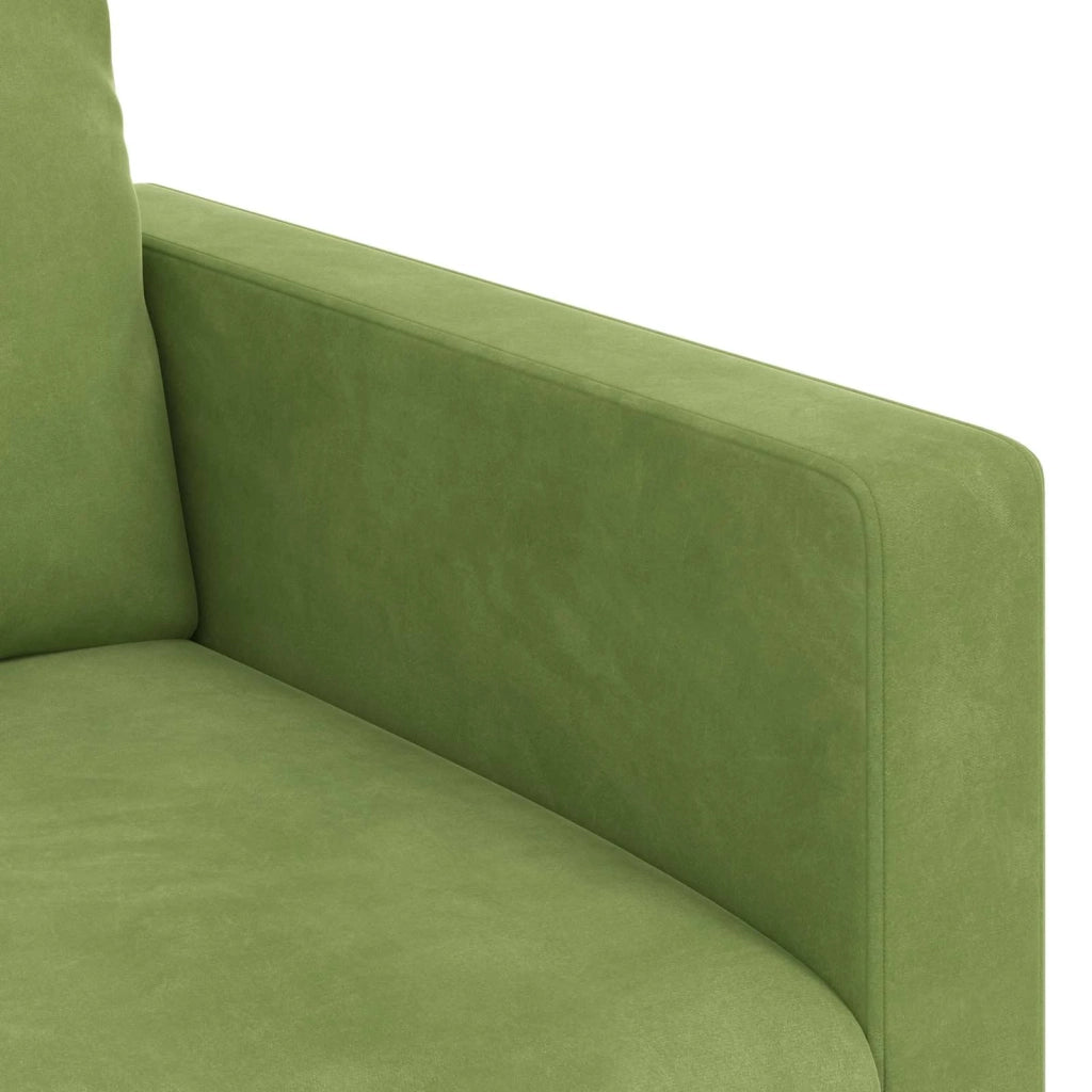 Divano | Divano da soggiorno | Sofa Verde chiaro 138 x 78 x 80 cm Velluto