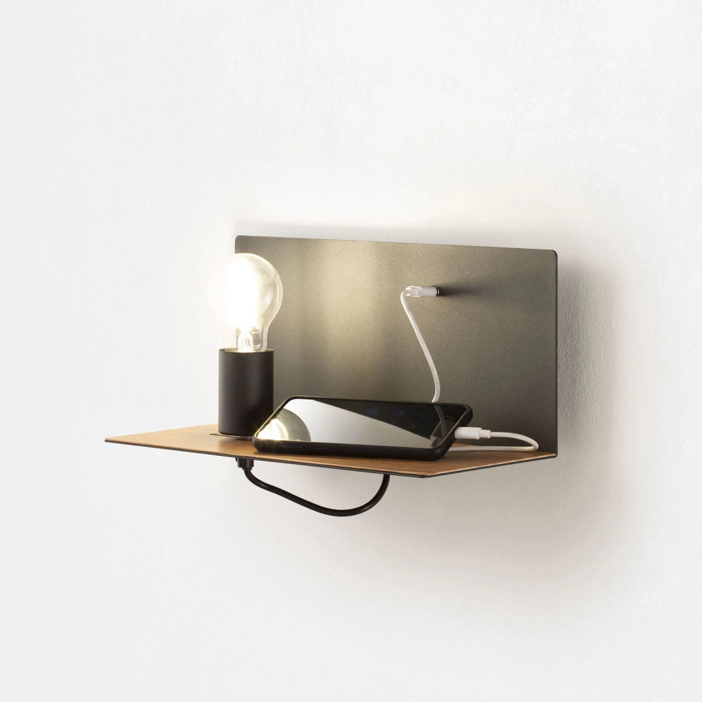 Applique con usb IVORY nero