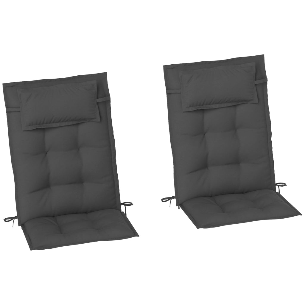 Cuscini per Lettino da Sole ¨C Zephmum ¨C 50x116x5 cm Grigio Scuro