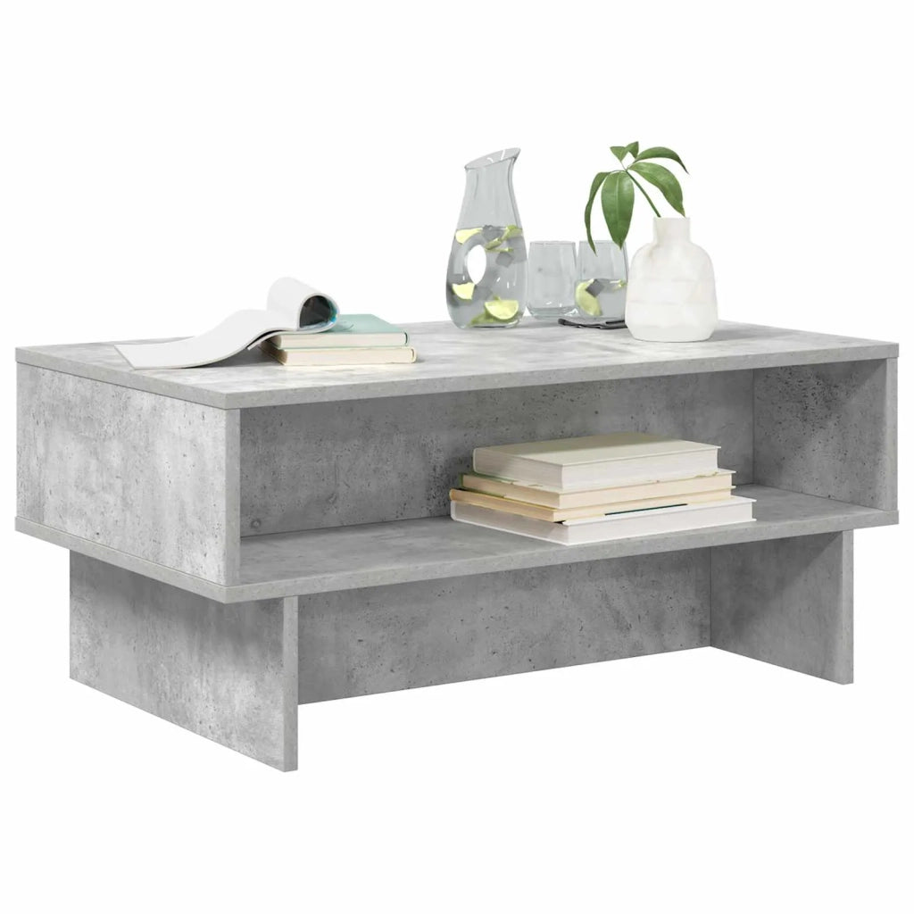 Tavolino da salotto Grigio cemento 80 x 46 x 35 cm 8000223