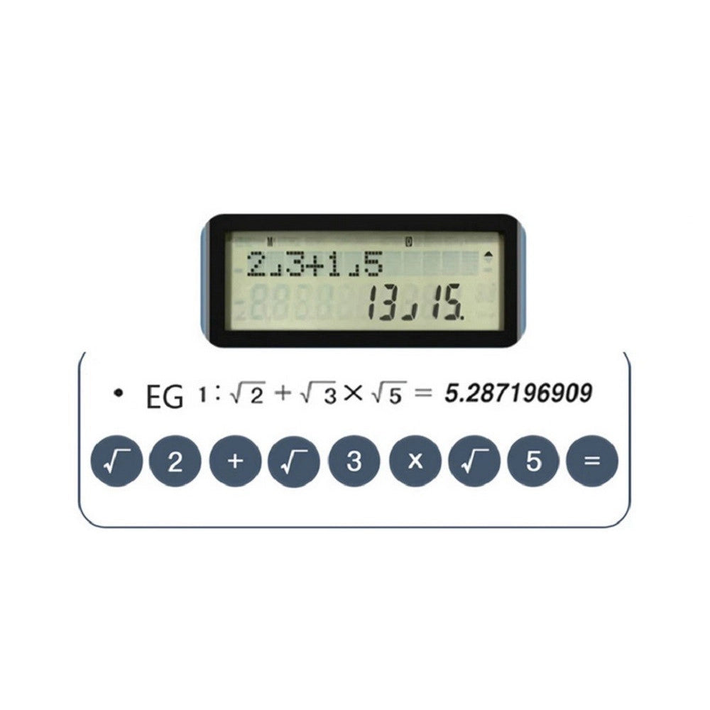 Trade Shop - Calcolatrice Scientifica 240 Metodi Di Calcolo Uffici Scuola A 12 Cifre Pn-2891 -