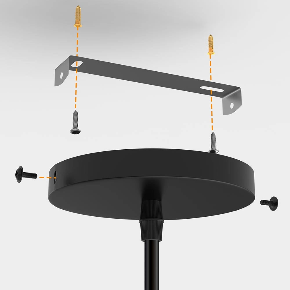 Lampadario Lampada Sospensione Cubo 28cm Design Moderno Paralume Metallo Nero