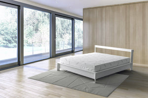 Coprimaterasso Singolo in Poliestere Silver Bianco