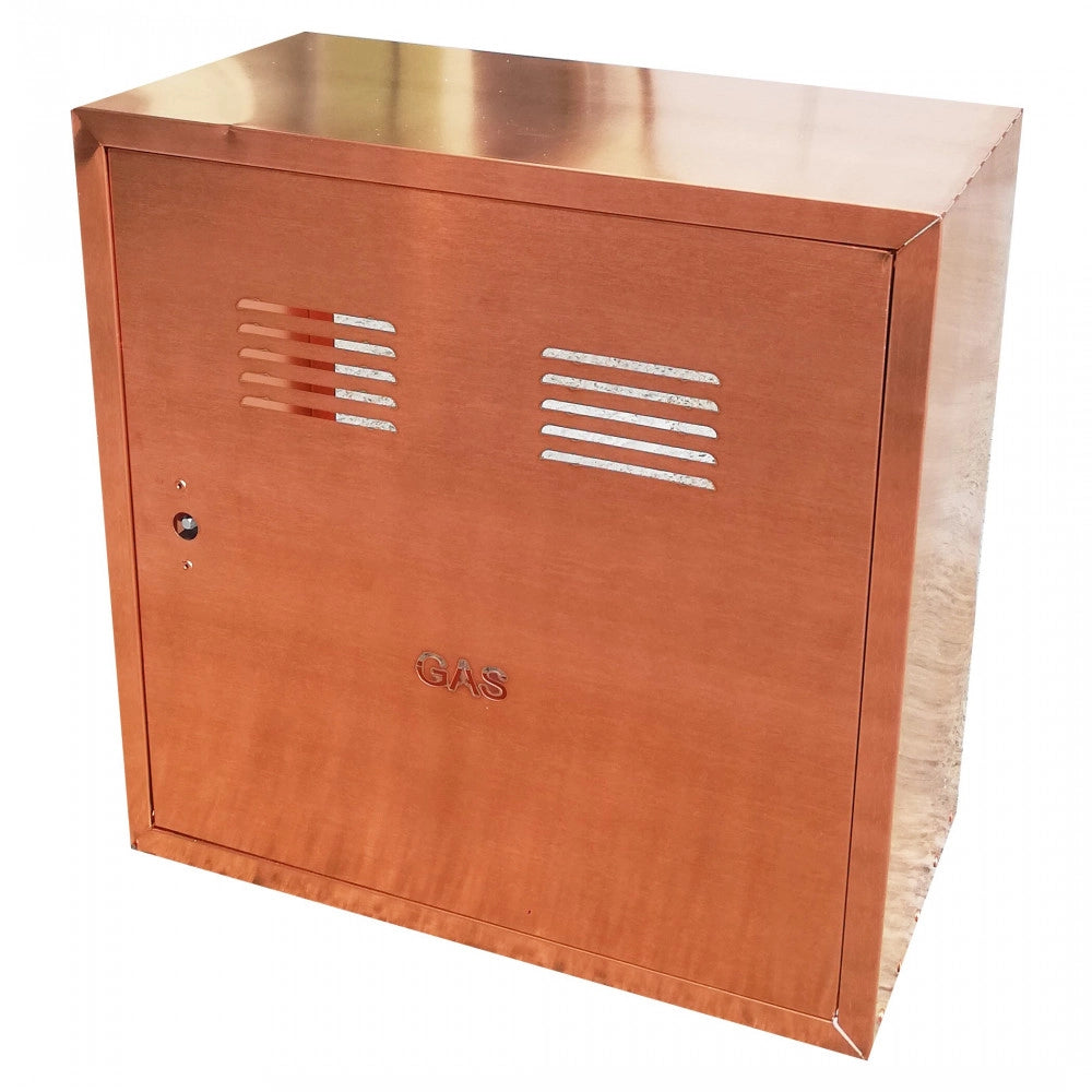Cassetta cassonetto contenitore rame per contatore gas, scegli se  h 60 x l 60 x p 25cm